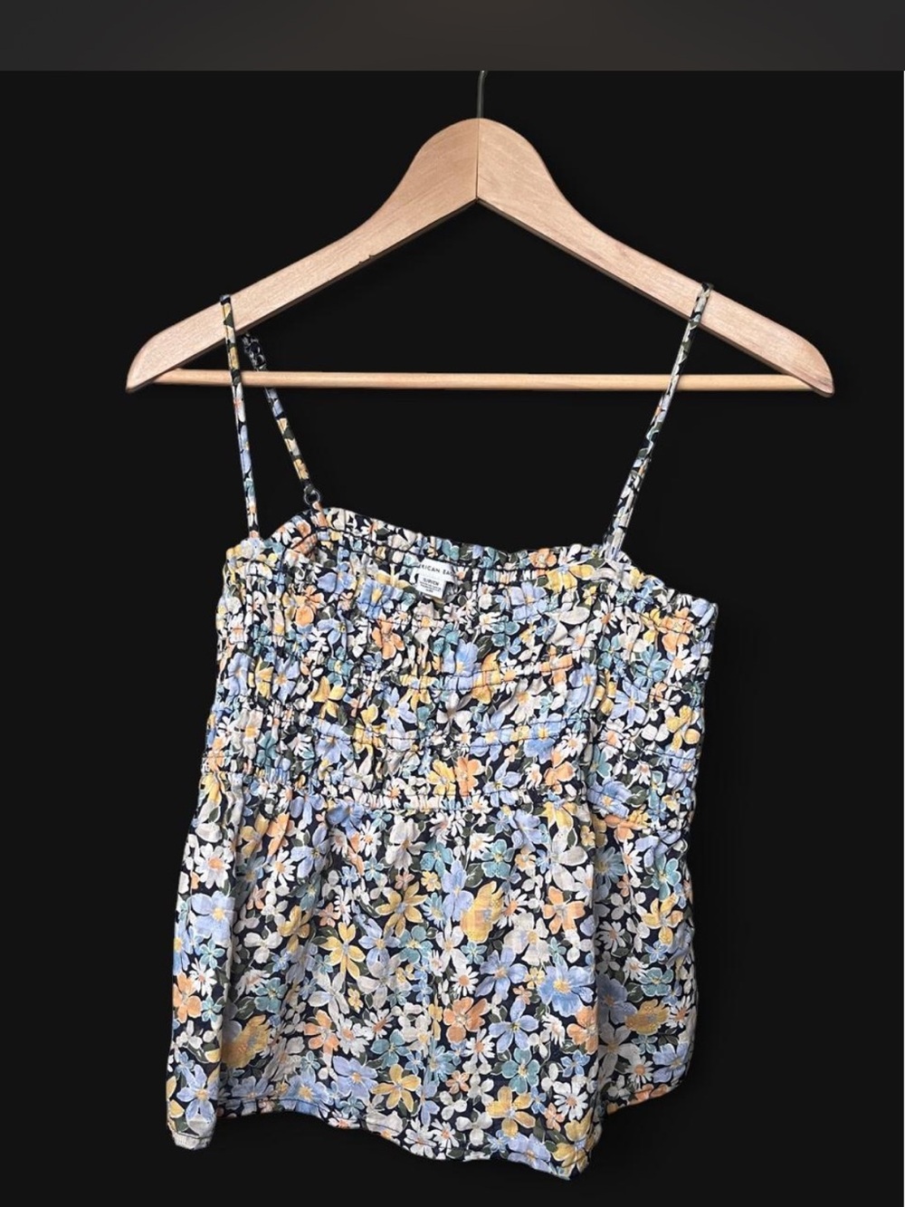 American Eagle Outfitters Floral Smocked Cami Small
